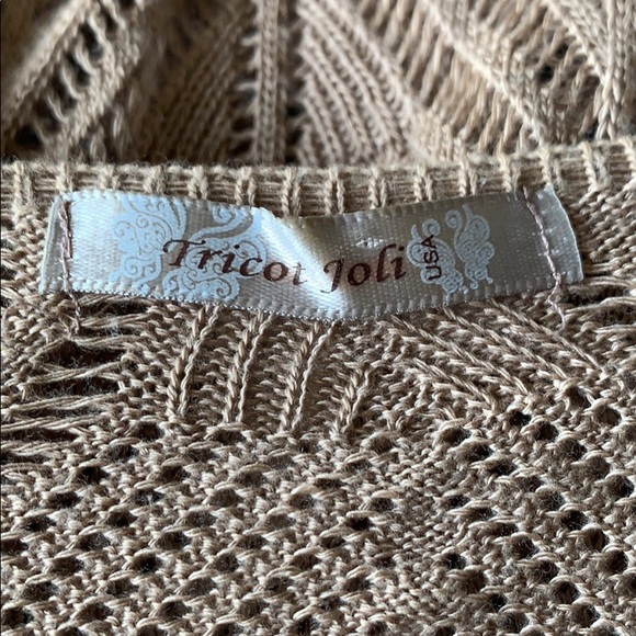 Taupe woman’s knit top - Picture 6 of 7